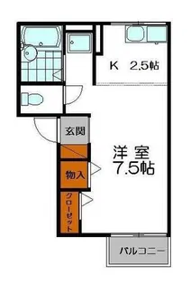 コーポ有明【103号室】の間取り
