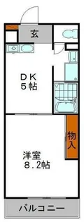 パークサイド姫路【103号室】の間取り