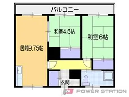 長橋ハイツ【2階】の間取り