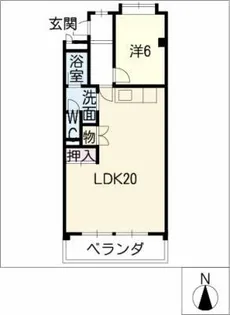 テパーミントカジカワ【2階】の間取り