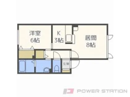 ウェルヴィラ桂岡【1階】の間取り