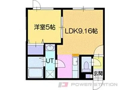 ビーウエストⅢ【2階】の間取り