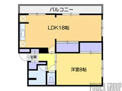リバティア奥沢【1階】の間取り
