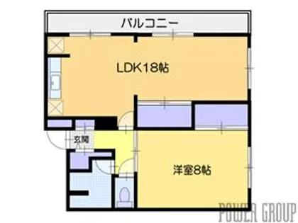 リバティア奥沢【1階】の間取り