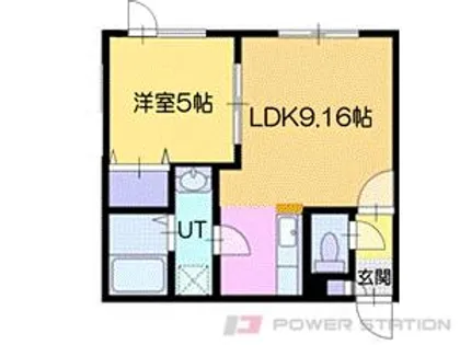 ビーウエストⅢ【2階】の間取り