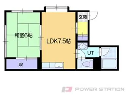 向陽ハイツⅡ【1階】の間取り
