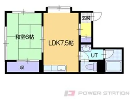 向陽ハイツⅡ【1階】の間取り