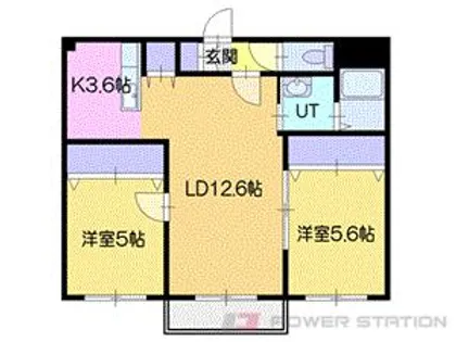 パンタナール小樽【4階】の間取り