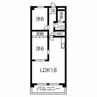 ニュータウン天白【3階】の間取り