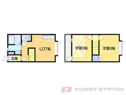 オーシャンビュウ銭函【1階】の間取り