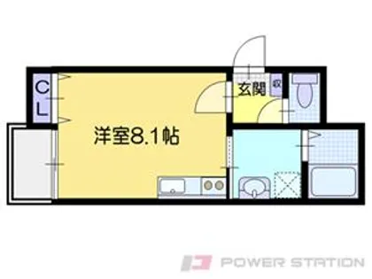 ユーファー水天宮【1階】の間取り