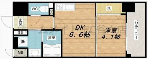 アザレア梅田【7階】の間取り
