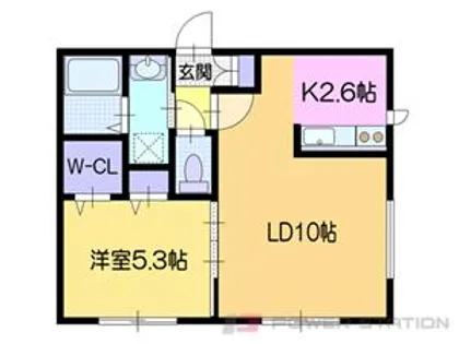 ラ・シュエット余市【2階】の間取り