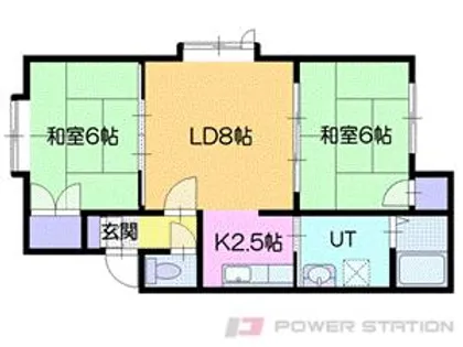 ハイツラッキー【1階】の間取り