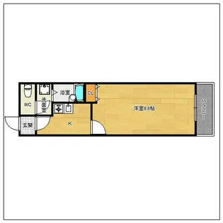 エトランゼ五番館【603号室】の間取り