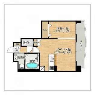 ナウヴィレッジ松島II【601号室】の間取り