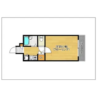 ステイタスマンション吉塚【7階】の間取り