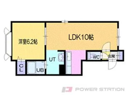 ヴィラ船見坂C【1階】の間取り
