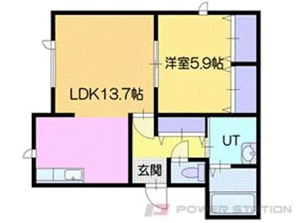 ecoa島松・Ⅱ【1階】の間取り