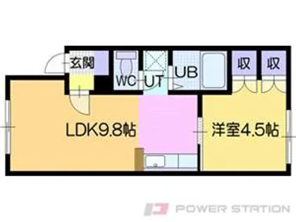 サンドエル【2階】の間取り