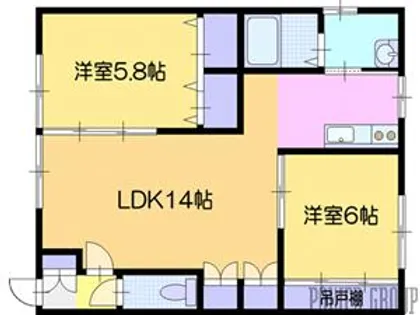 フォレスト緑ヶ丘【2階】の間取り