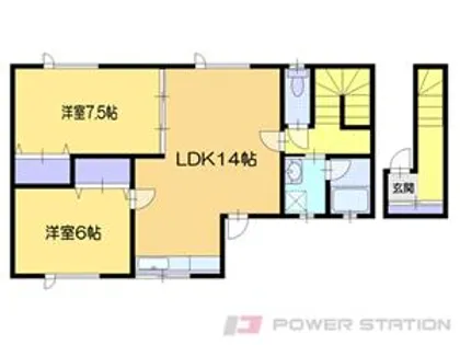 一棟二戸建 高島2丁目【3階】の間取り