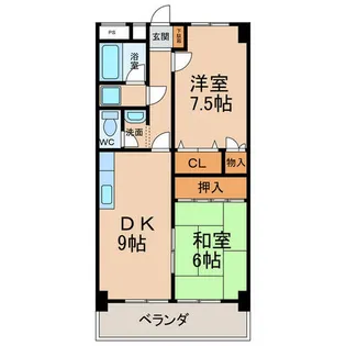 リバティ・ヒルズ【3階】の間取り