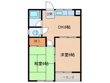 昭栄コーポ【2階】の間取り