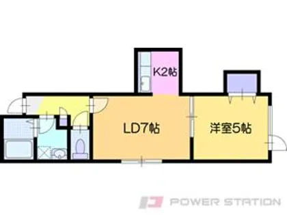 プルメリア若葉【3階】の間取り
