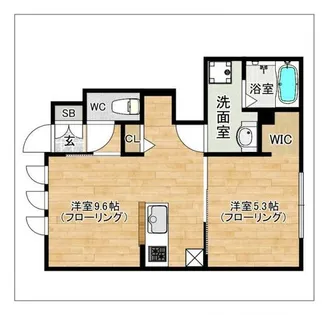 ブライトコート【101号室】の間取り