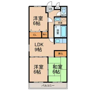 あすなろ【3階】の間取り