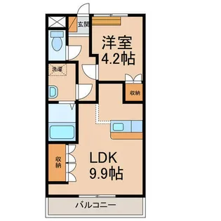 ヴェルジュ【1階】の間取り
