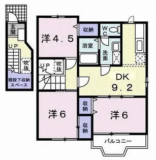 メゾンパルテール1【2階】の間取り