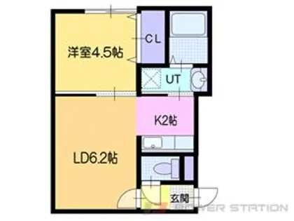 TARTUCA稲穂(タルトゥーカ)【1階】の間取り