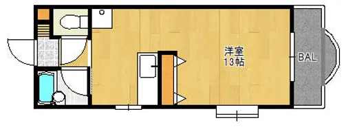 ネオパレス香椎【301号室】の間取り