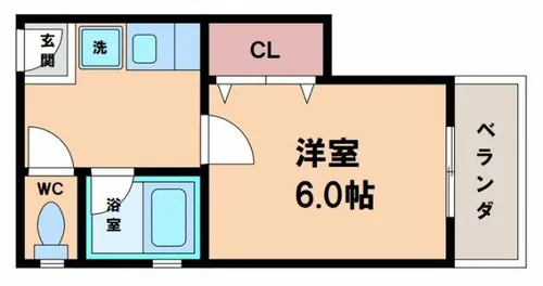 ハイツ織田【2階】の間取り