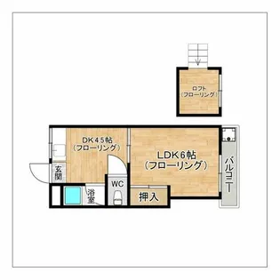 フレール香椎【207号室】の間取り