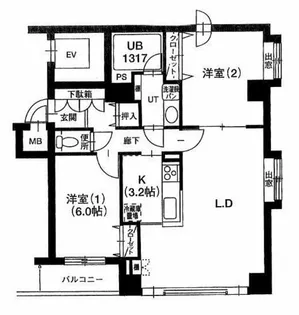 中島公園ステーションプラザ【402号室】の間取り