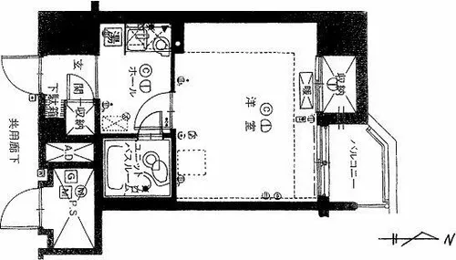 ファミール中の島【2階】の間取り