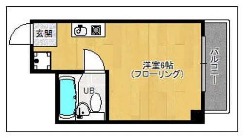 ルエメゾンロワール白木原【105号室】の間取り