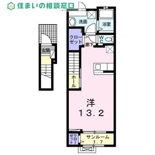 愛知県岡崎市日名中町【アパート】の間取り