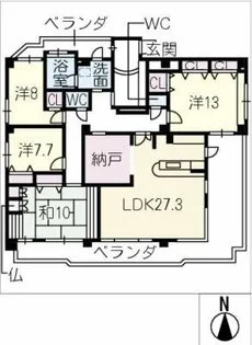 グランドコート88【7階】の間取り