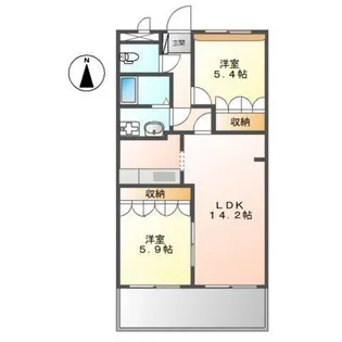 グランドールA【2階】の間取り