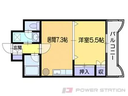 プレサント小樽稲穂【2階】の間取り