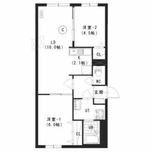 T’z made 02(ティーズメイド02)【3階】の間取り