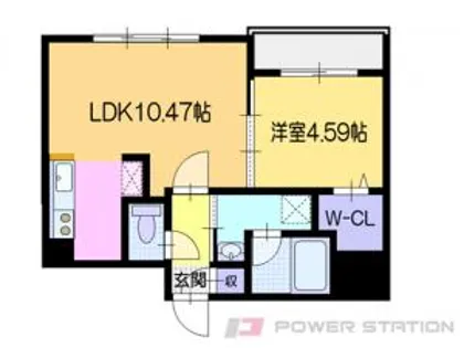 オルセーイスト稲穂【2階】の間取り