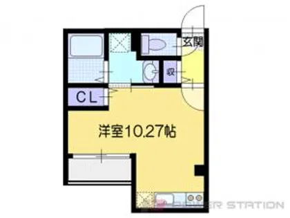 オルセーイスト稲穂【3階】の間取り