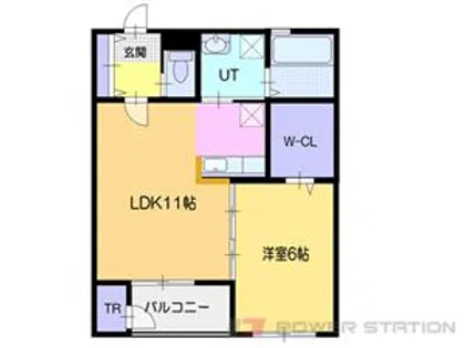 シティコート花園【1階】の間取り