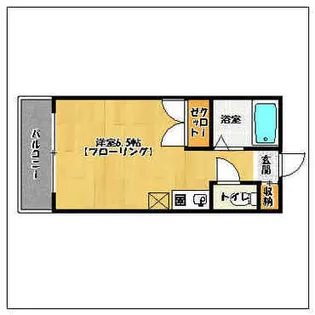 プリメール西新【101号室】の間取り