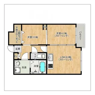 フェイスカミーユ【403号室】の間取り